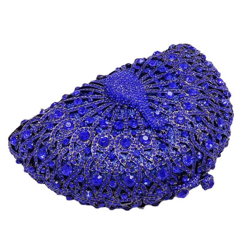 Elegantes Embragues de Cristal para las Mujeres Peacock Bolso de