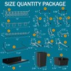 Daanxw Metal Peg Board Kit with 1/4" Pegboard Accessories, 6