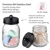 Komashr Mason Jar Bathroom Accessories Lids Set(4pcs) - Jars Not