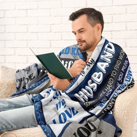 Parcae Husband Gifts, Gifts for Husband, Wedding for Husband, Gifts for Husband Birthday Present, for Him, Love Gift for Him, Husband Gifts Blanket 150x130CM