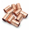10mm End Feed Copper Equal Straight Coupling 1 x Pack