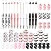 Auch 12 Set Plastic Beadable Pens Assorted Bead Pens Wood