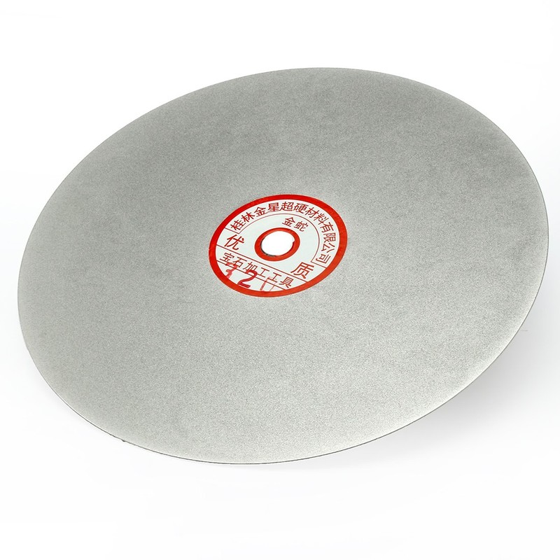 uxcell 300mm 12-inch Grit 320 Diamond Coated Flat Lap Disk