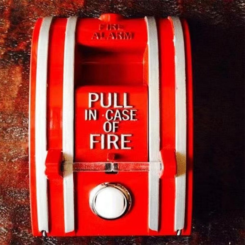 Retro Doorbell Pull Station Doorbell Commemorative Medal Gift for Firefighters