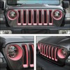 JeCar Front Grill Inserts & Headlight Trim Cover Exterior Accessories