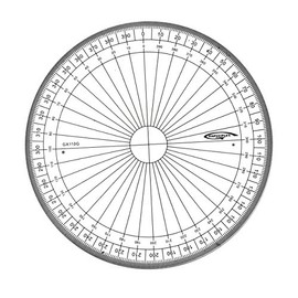 Graphoplex GX110G Full Circle Transparent Protractor