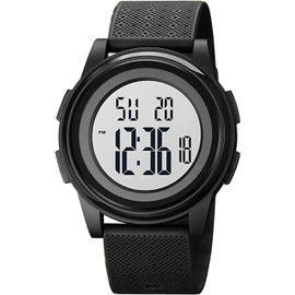 OLAZONE Ultra-Thin Minimalist Sports Waterproof Digital Watches Men with Wide-Angle Display Wrist Watch for Men Women
