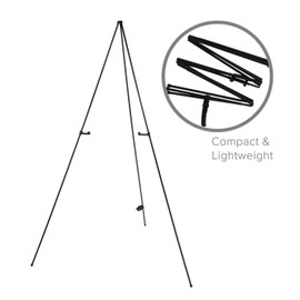 Creative Mark Shelby Display Easel - Black Foldable Lightweight Easel for Painting, Canvases, Signs, & More! - 2 Pack