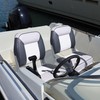 Vancus Boat Seats Low Back, Marine Fold-Down Fishing Boat Chairs