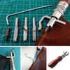 7pcs ZLY Leather Craft Stitching Groover Skiving Edger Beveler Leather
