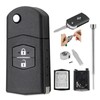GZXNKEY Autoschlsselgeh?use fr Mazda 2-Tasta Klappbares Schlsselgeh?use fr Mazda 5