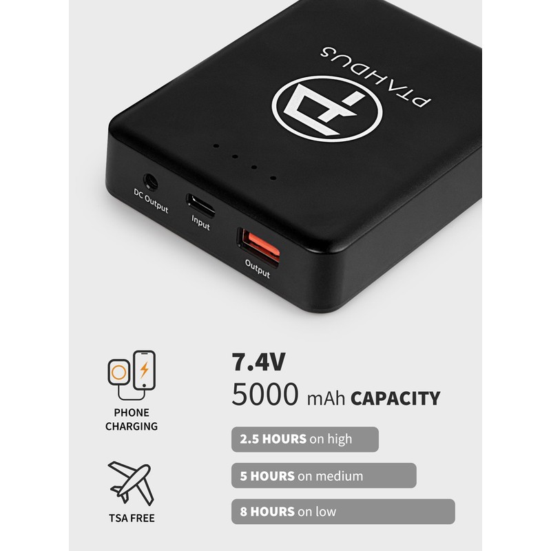 PTAHDUS Women's Heated Jackets 5 Heat Zones Battery Pack Included,