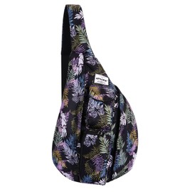 HAWEE Travel Chest Bag Sling Shoulder Bag Backpack Crossbody Shoulder Bag Daypack Casual for Men Women Teenager Work Travel Study Outdoor Climbing Hiking Running, Colourful leaves, Casual