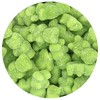 Green Gummy Bears Sugared, 1.3 Pound Resealable Bag, Green Candy,