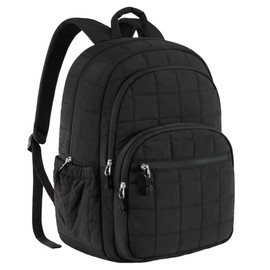 PEAGLOB 15.6 Inch Laptop Backpack College Backpack Puffer Quilted Work Backpack for Women Fashionable Daypack