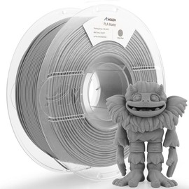 AMOLEN Matte Filament, PLA Filament 1.75mm,3D Printer Filament +/- 0.03mm,1kg/2.2lbs:_Moon Gray_US (TO US ONLY)