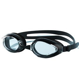 Professional Swimming Goggles, Blue Tinted Lenses, Adjustable Strap, Competition Racing Design (blue-black)