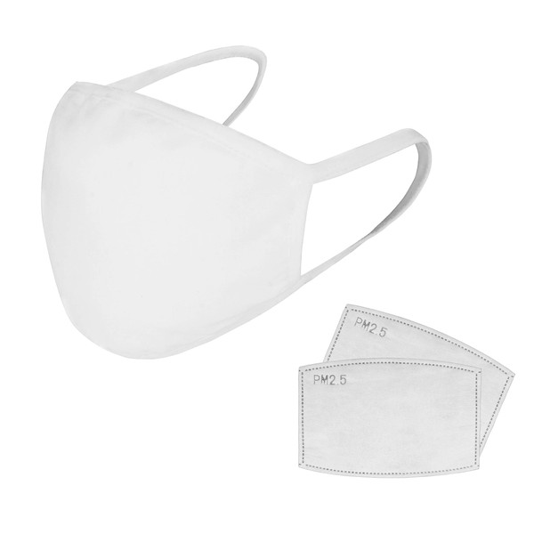 Cotton Face Protective with 2 Pcs Activated Carbon Filter Pm