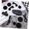 Operitacx Wireless Motorcycle Helmet Headset Intercom System Range Dustproof Frostproof