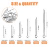 ISPINNER 150pcs 304 Stainless Steel Cotter Pin Clip Key Fastener