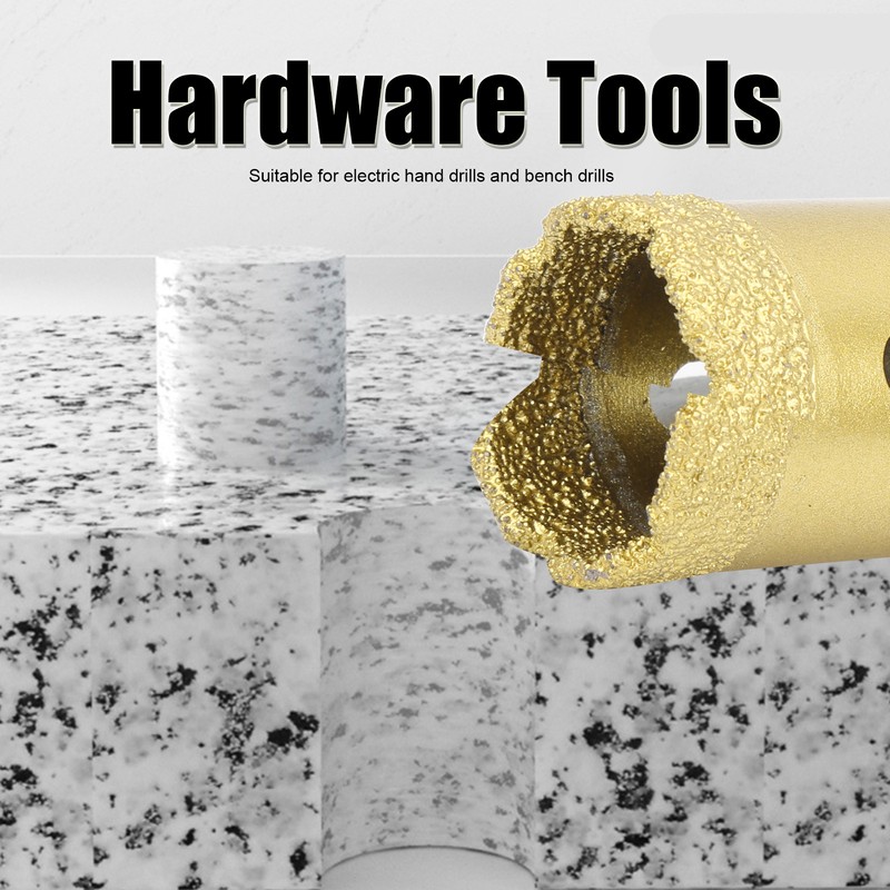 Diamond Hole Saw Drill Bit Brazing Opener Drilling Marble Concrete