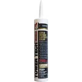 Tower Sealants TS-00215 10.1 fl-Ounce Tower Tech 2 Acrylic Urethane Sealant, White - Pack of 6