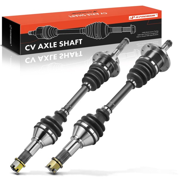 A-Premium Pair (2) Front CV Axle Shaft Assembly Compatible with
