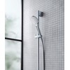 Duravit UV0652015010 Universal Shower Head, Chrome/White, wassersparend (MinusFlow), mit 3