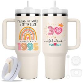 ZUNEZX 1995 Birthday Gifts For 30 Years Old Woman, 1995 Birthday Tumbler 40oz, Bday Gift For 30 Year Old Women, 30 Fabulous Gift For Women, Turning 30 Gifts For Women, 30th Birthday Gifts For Woman