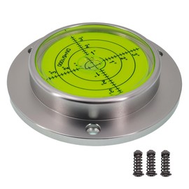 Universal level horizontal bubble water level bubble high precision small straight through 90 * 17mm mounting hole (Silver shell (green water))