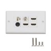 HDMI Optical Wall Plate, MOAVEQ Toslink Wall Plate with HDMI