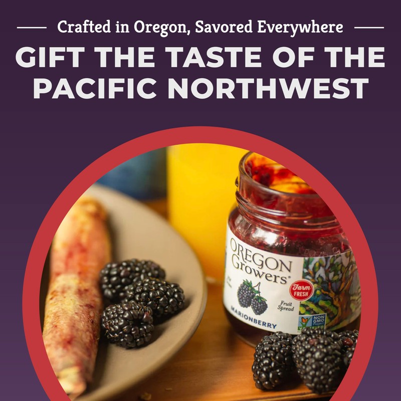 Oregon Growers Marionberry Fruit Spread - Marionberry Jam Made In