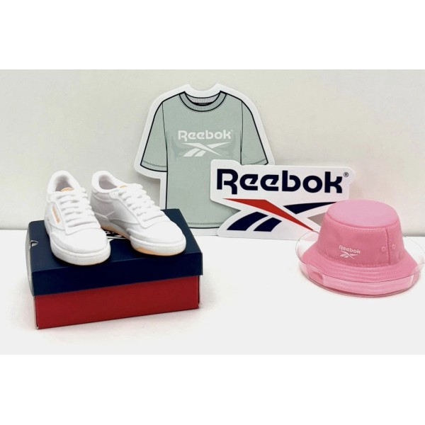 Reebok Sneakers Pink Hat Shirt And Logo Stickers Zuru Sneakers