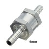 2PCS 6mm One Way Non Return Check Valve Aluminum Alloy
