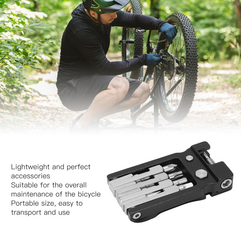 19 in 1 Bicycle Repair Tools Kit Chain Remover Spoke