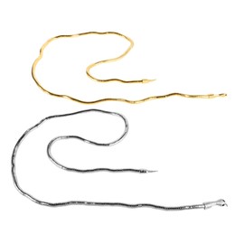 Minkissy Snake Necklace for Women Creative Hair Accessory Festival Headband Gold Chain Style