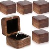 Brand: Loetere 6 Pcs Wooden Ring Boxes for Wedding Ceremony
