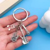 4-Piece Music Set Keyring Keychain