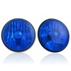 Octane Lighting 5 3/4 Halogen Diamond Crystal Clear Blue Headlight