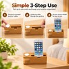 Bamboo Phone & Smartwatch Stand for Charging Setup – Organized
