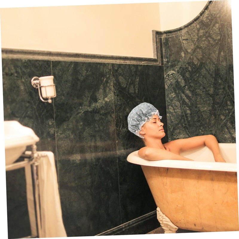 Beavorty 3pcs Shower Cap Makeup Hair Cap Hair Styling Cap