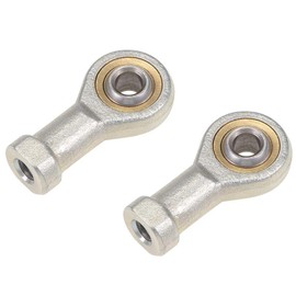 TA-VIGOR 2PCS SI6T/K 6mm Rod End Bearing M6x1.0 Female Left-Hand Thread, Cast Iron Rod End Joint for Mechanical Linkage and Industrial Automation