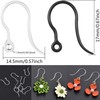 Comfort Safety Non-Allergenic Plastic Earring Hooks, Ear Wire Anti Allergy