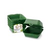 BIOZOYG Reusable burger boxes, pack of 15, to-go packaging for