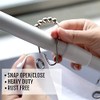 Rustproof Shower Curtain Ring Hooks, 24 Pcs Stainless Steel Double