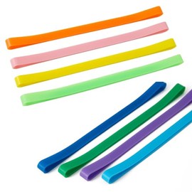 Bandas de goma grandes de colores surtidos, 12 unidades, bandas elásticas de silicona resistentes de 8 pulgadas para organizar libros, suministros de 