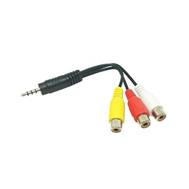 Xoro AV1 Audio Video Adapter Cable for HRT 8719 – 8720 – 8724 and HTL – HTCXX46 HTL – HTCXX47 HTL – HTCXX48 (15 cm ACC400518 Black