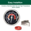 Quantfire Upgrade Replacement Thermometer for Big Green Egg,3.3" Grill Temperature