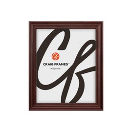 Craig Frames Boardroom 8x12 Picture Frame with Easel for Tabletop Display, Red