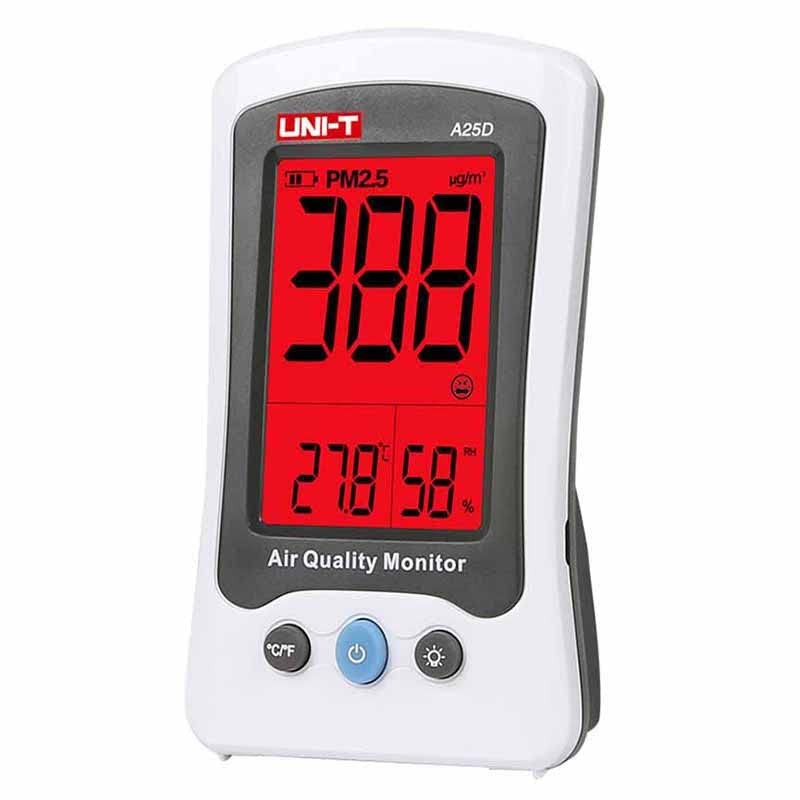 UNI-T A25D Series Air PM2.5 Metres, 0-2mg/m³ °C, 5%-99% RH